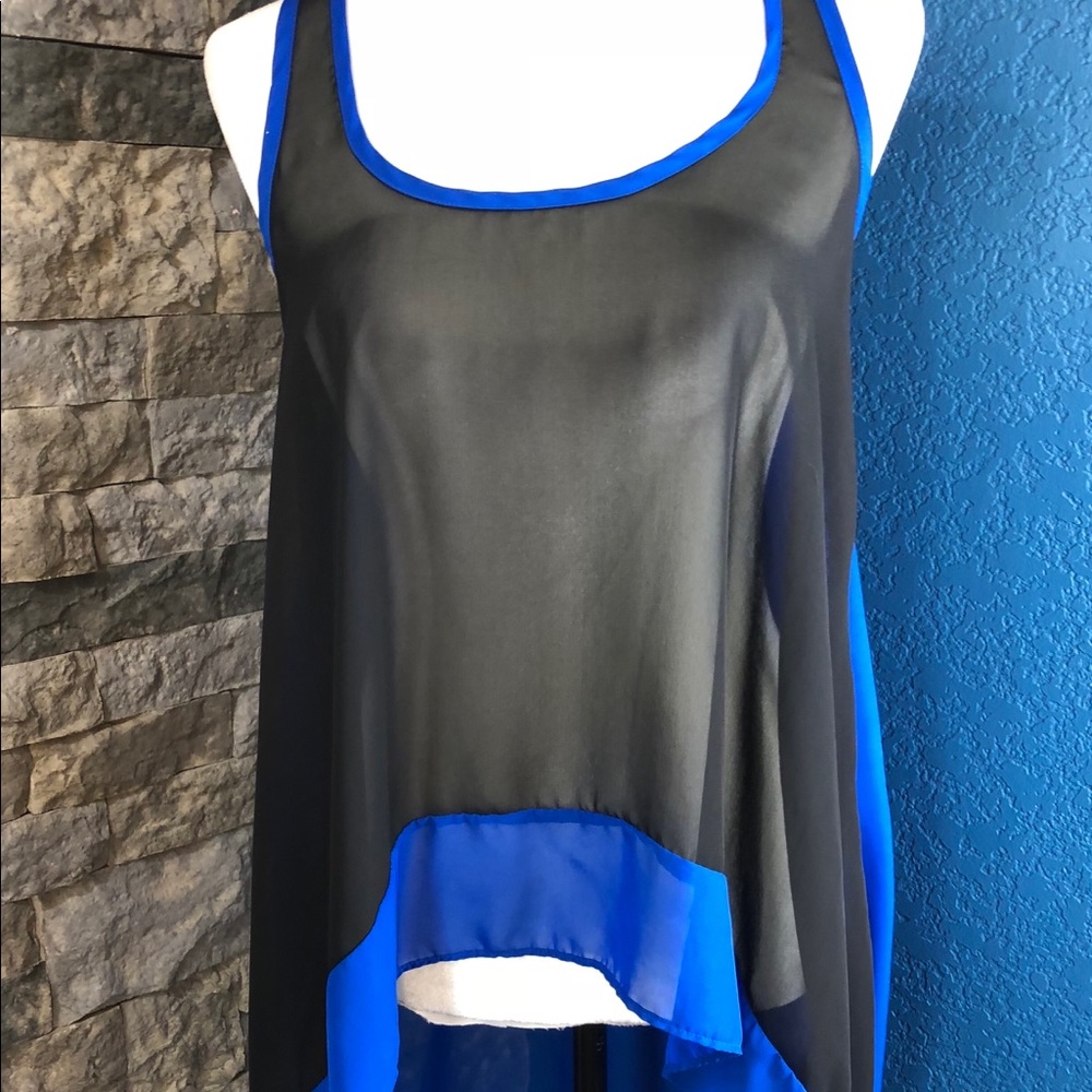 Pretty Rebellious Black/blue extreme high low top